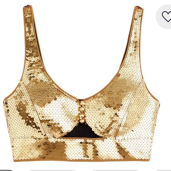 Paco Rabanne Tops - Paco Rabanne Gold Sequin Top